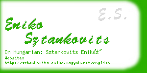 eniko sztankovits business card